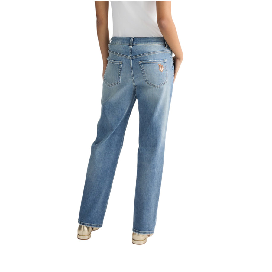 Jeans donna boyfriend a vita bassa