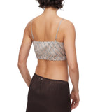 Crop  top donna a righe