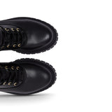 Anfibi donna in pelle e nylon