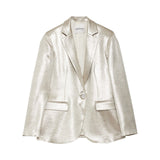 Giacca donna con effetto lucente