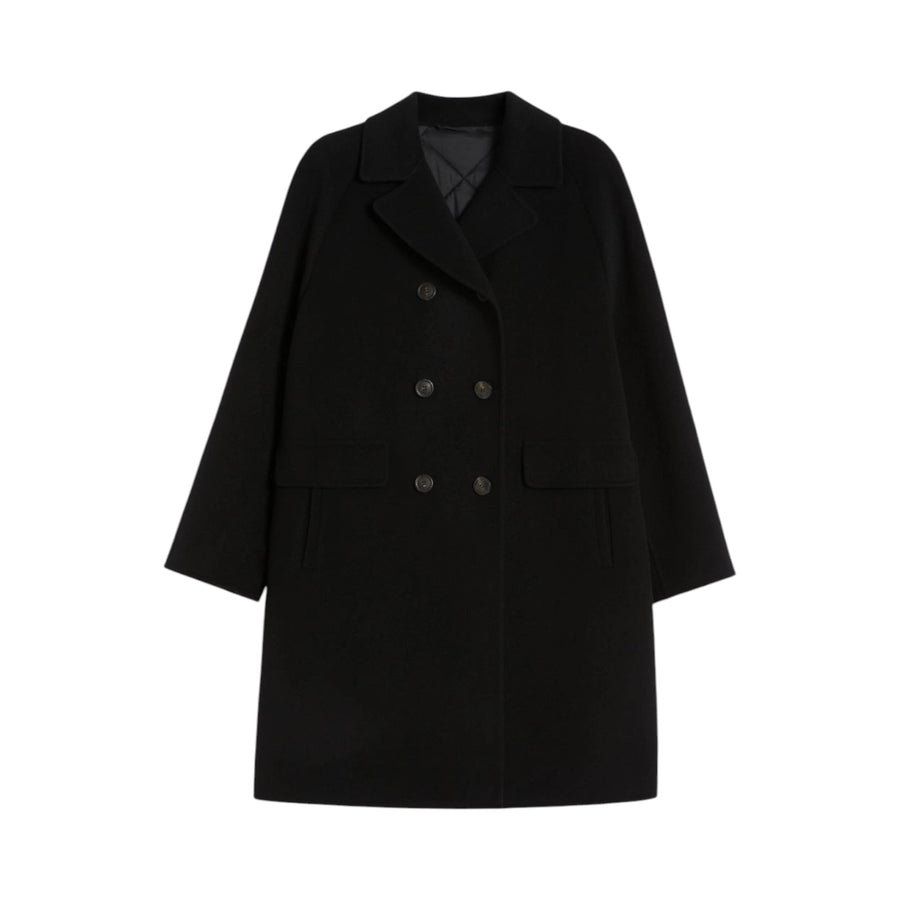 Cappotto donna in doppio drap di lana