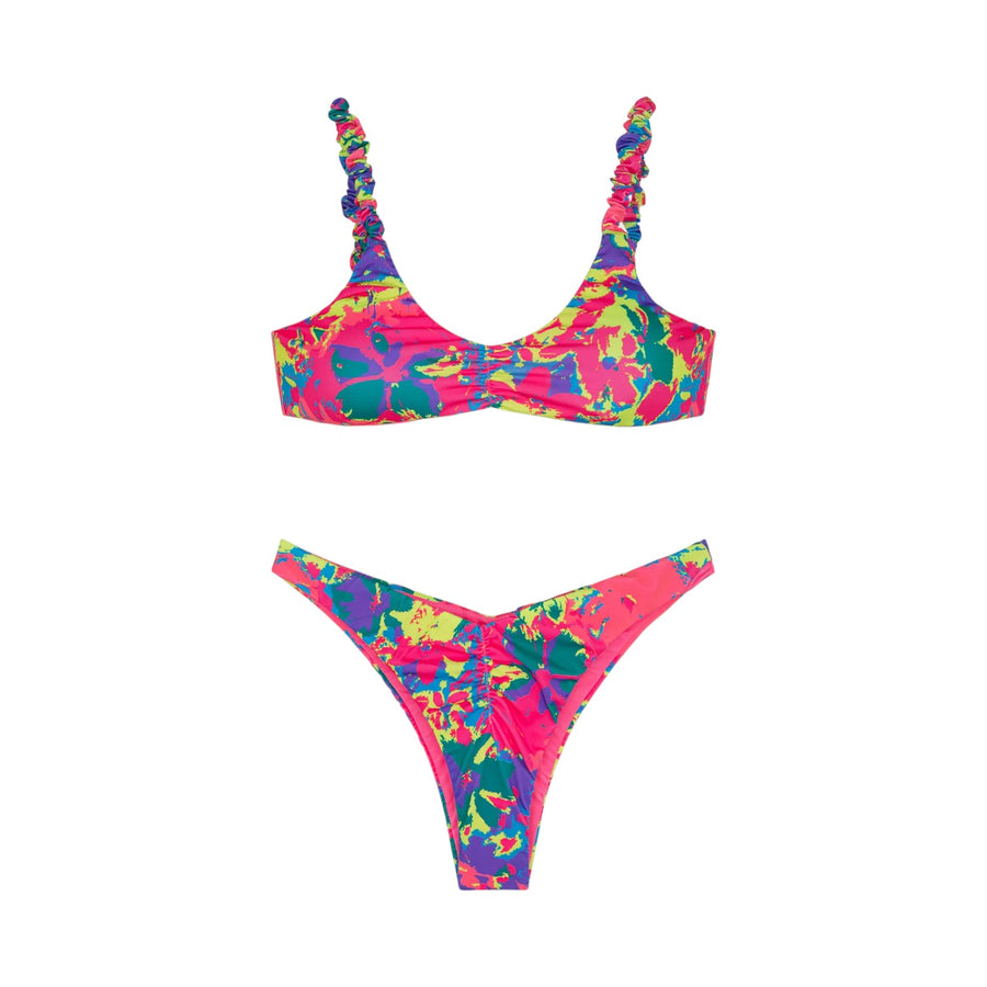 Bikini donna top e slip americano fisso glitch