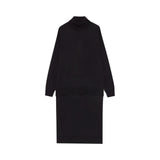 Maglia donna lunga con collo alto