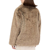 Giacca donna in pelliccia sintetica