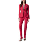Pantalone donna con piega in raso di cotone