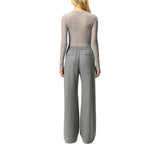 Maglia donna girocollo con paillettes