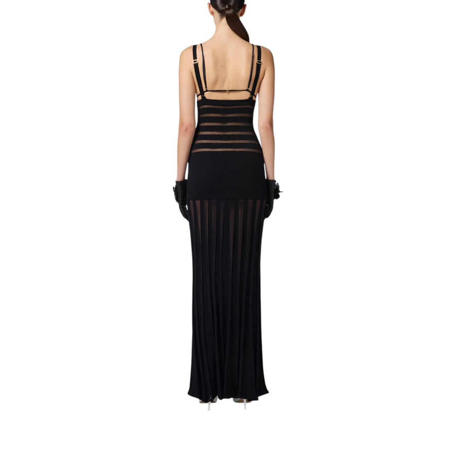 Abito donna Red Carpet in maglia con trasparenze