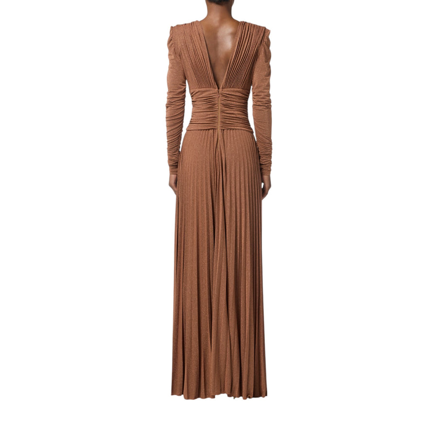 Abito donna Red Carpet in jersey lurex con collana