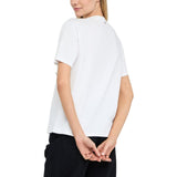 T-shirt donna con perle e strass