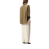 Camicia donna in popeline con dettagli in pizzo