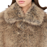 Giacca donna in pelliccia sintetica