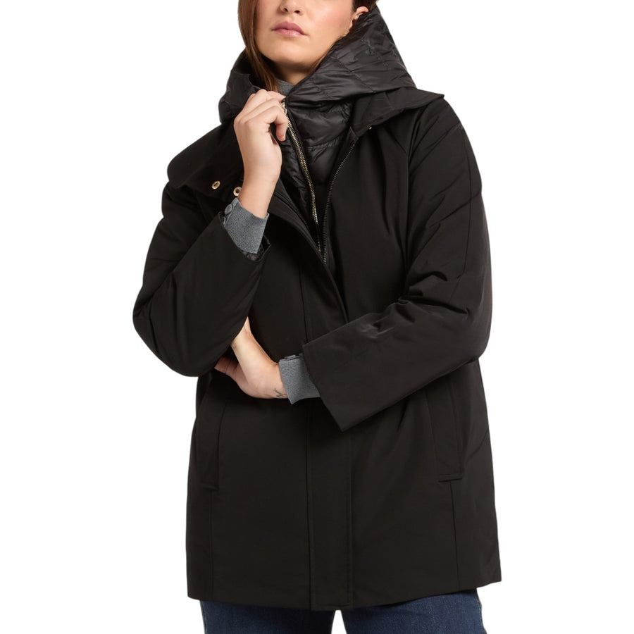 Piumino donna layering