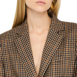 Giacca donna oversize a quadretti