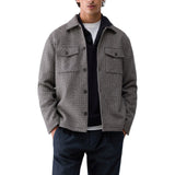Giacca uomo overshirt in pied de poule