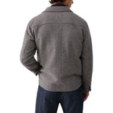 Giacca uomo overshirt in pied de poule