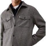 Giacca uomo overshirt in pied de poule