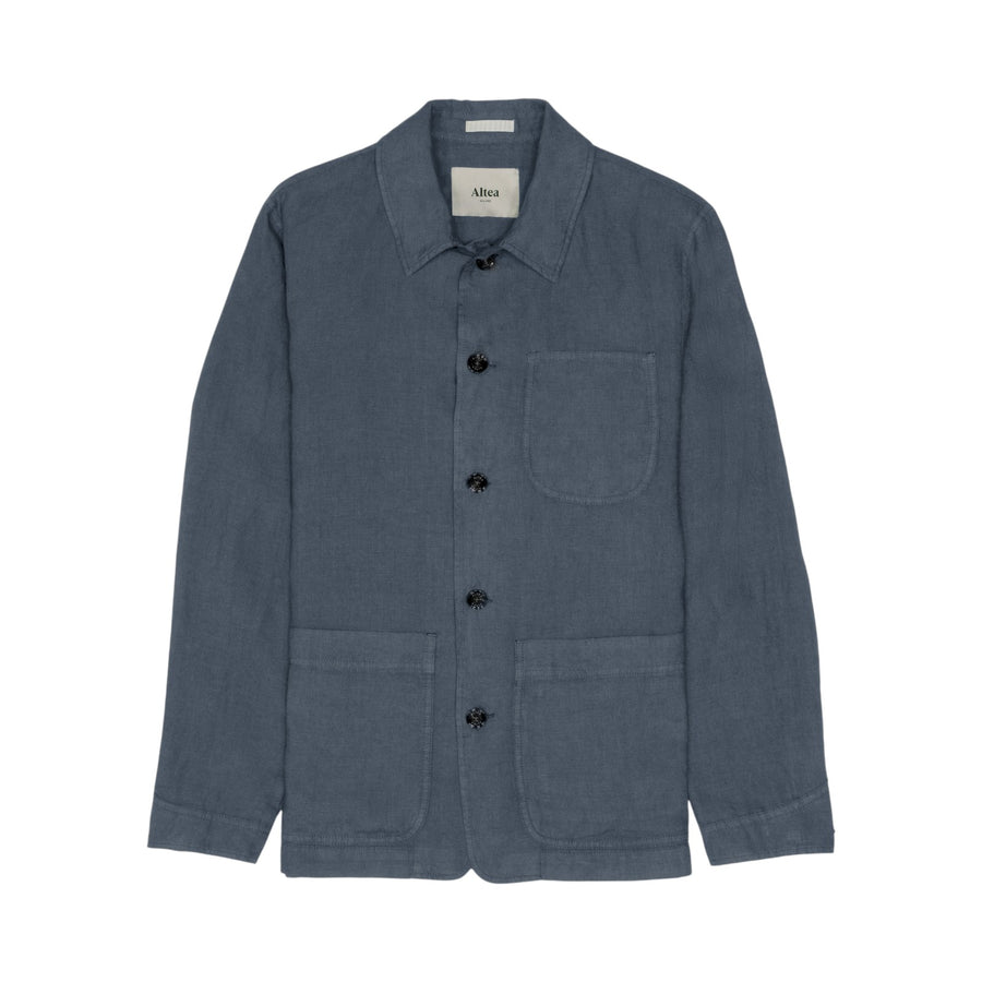 Overshirt uomo in lino