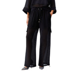 Pantaloni donna cargo in mesh