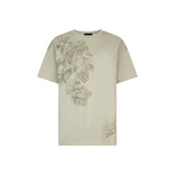 T-shirt donna con stampa e ricami