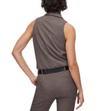 Gilet donna body in tessuto mélange