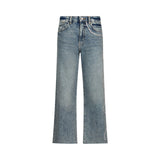 Jeans donna cropped con ricami gioiello
