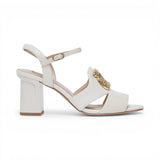 Sandali donna in pelle con tacco
