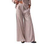 Pantaloni donna palazzo a righe