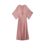 Abito donna a kimono in raso di viscosa