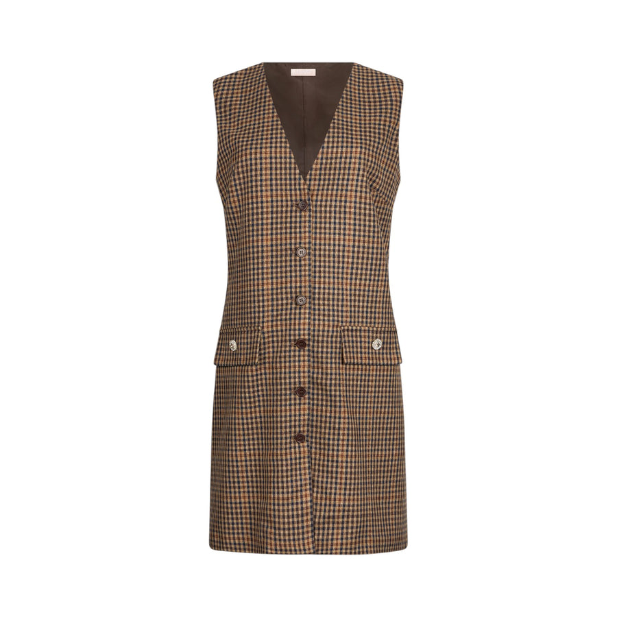 Vestito donna corto a quadretti