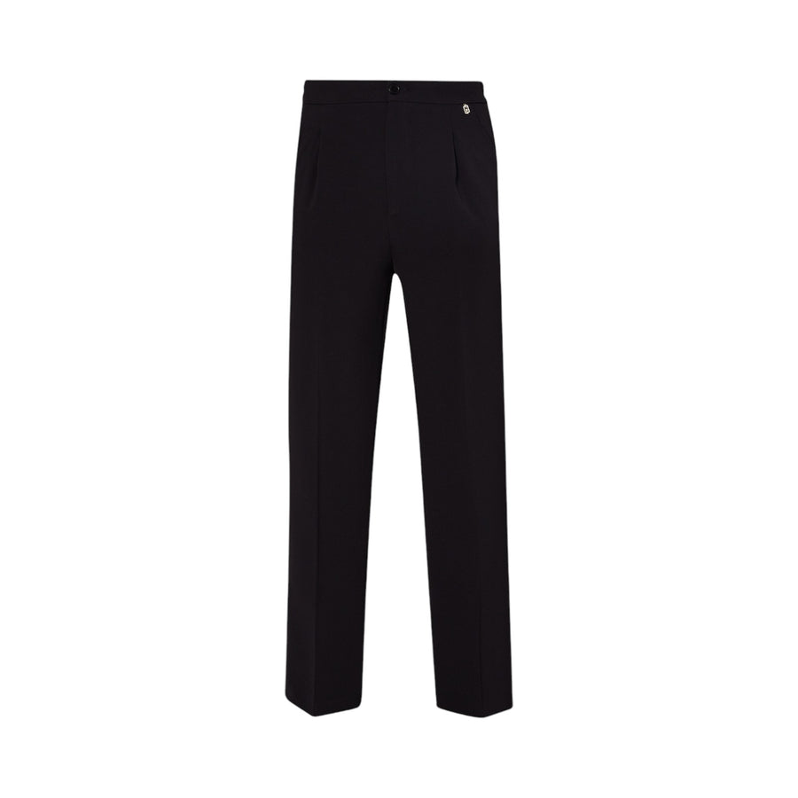 Pantaloni donna in crêpe stretch