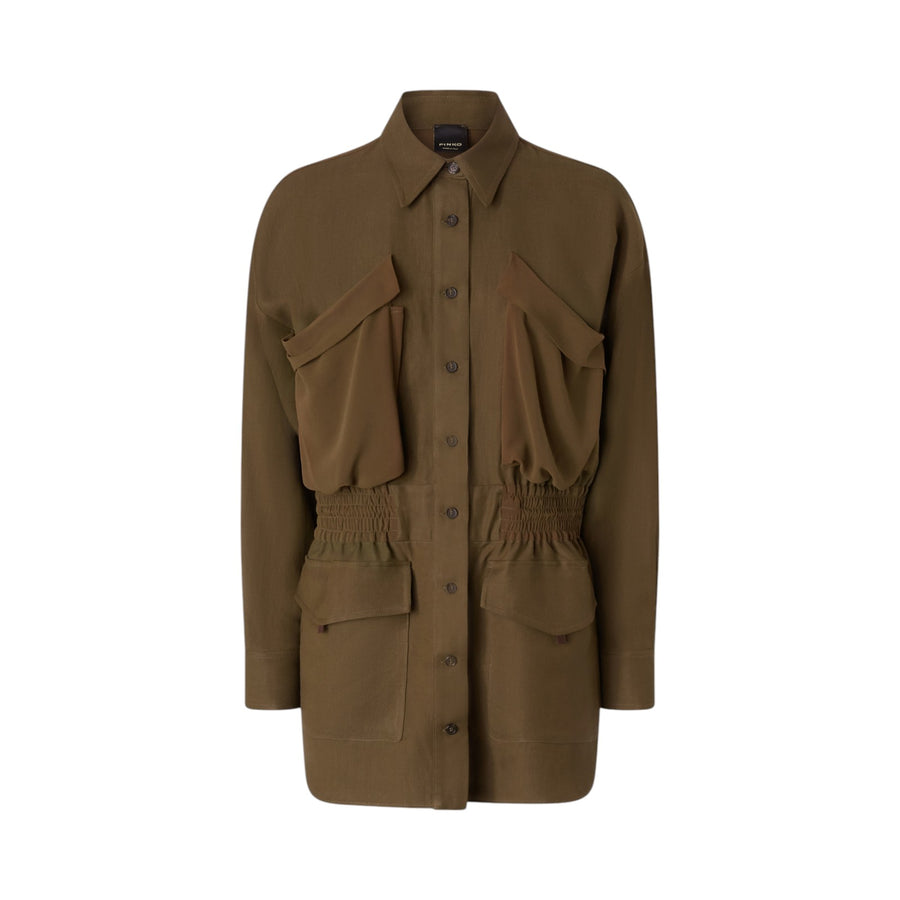 Giacca donna camicia leggera con tasche
