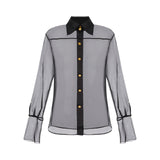 Camicia donna in organza