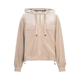 Felpa donna in ciniglia con cappuccio