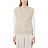 Gilet donna in alpaca e lurex
