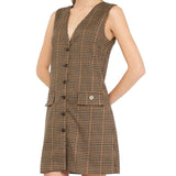 Vestito donna corto a quadretti