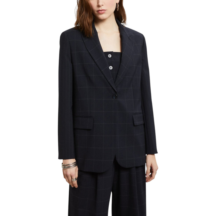 Giacca donna patchwork check