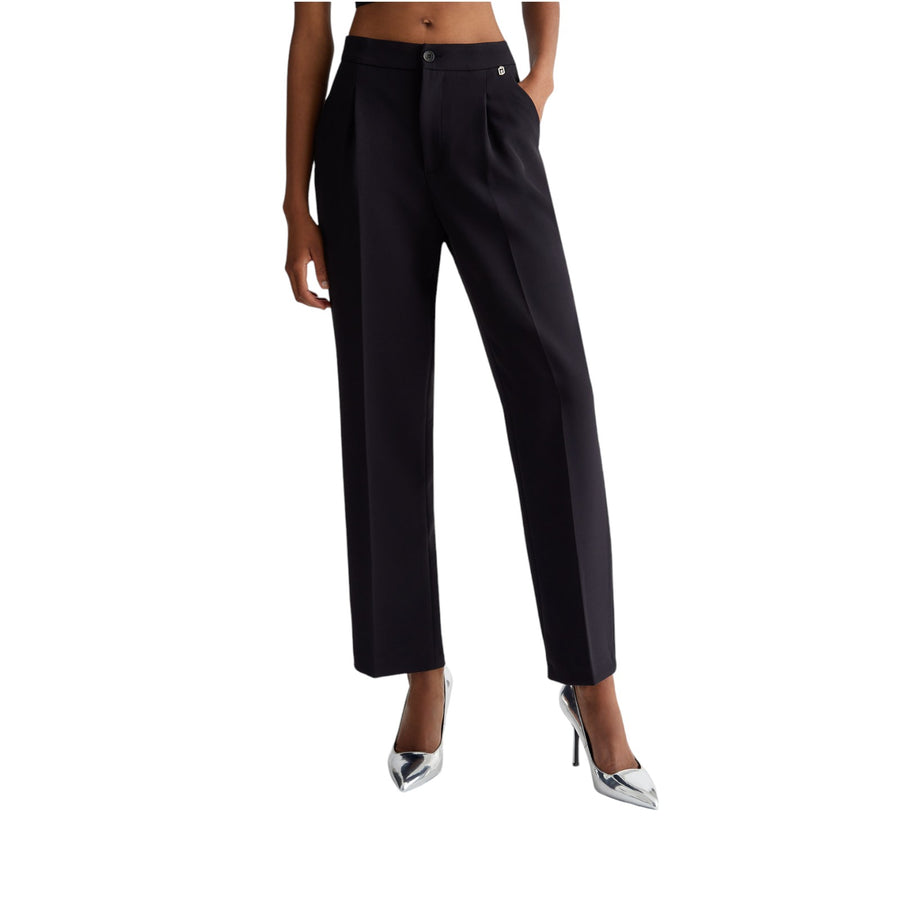 Pantaloni donna in crêpe stretch