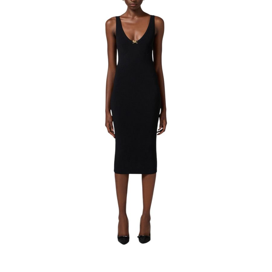 Abito donna in maglia con tulle