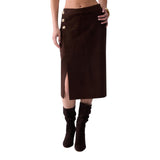 Longuette donna in camoscio