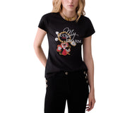 T-shirt donna con ricamo gioiello