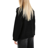 Maglia donna jacquard girocollo