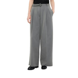 Pantaloni donna palazzo con cintura