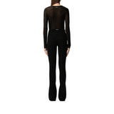 Maglia donna girocollo con paillettes