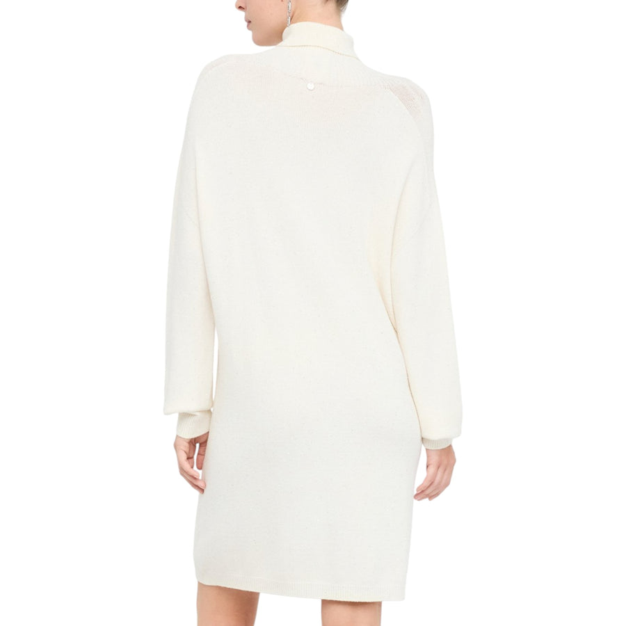 Abito donna in maglia con micro paillettes
