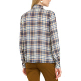 Camicia donna a quadri con strass