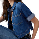 Camicia donna in denim