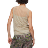 Top donna in tulle ricamato