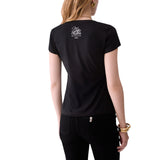 T-shirt donna con ricamo gioiello