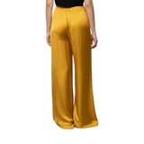 Pantaloni donna di raso con elastico