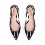 Décolleté donna in vernice con cut-out